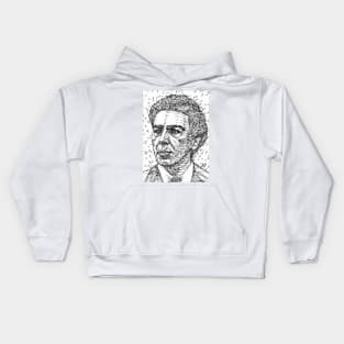 ANDRE BRETON ink portrait Kids Hoodie